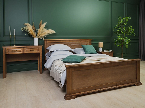 Кровать 200х220 Milena-М - Модель из маcсива. Изголовье украшено декоративной резкой.