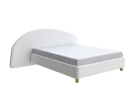 Двуспальная кровать Sten Bro Left - Мягкая кровать с округлым изголовьем на левую сторону