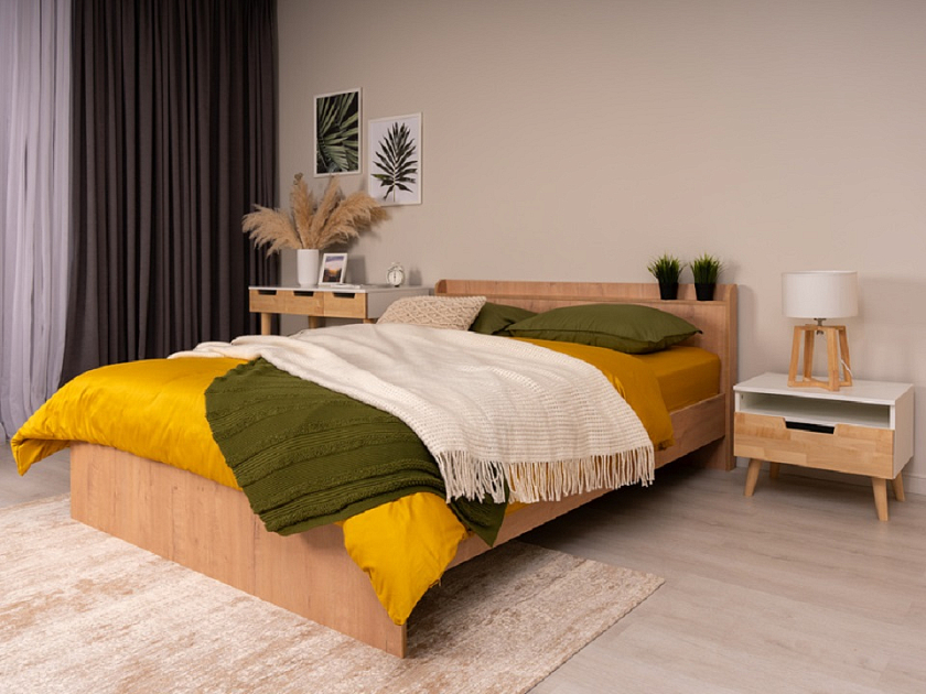 Кровать Bord 120x200 ЛДСП Бунратти - Кровать из ЛДСП в минималистичном стиле.